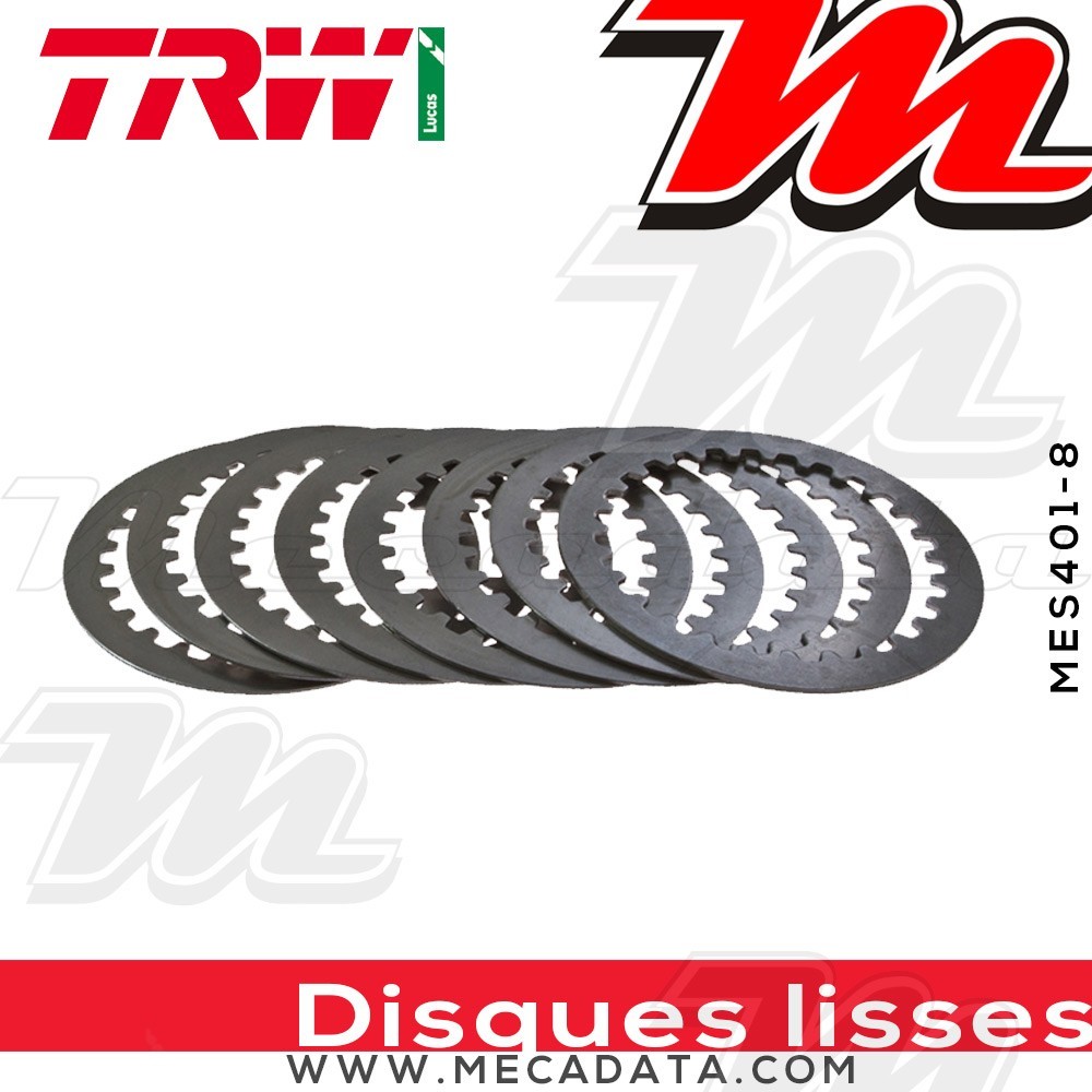 Disques d'embrayage lisses ~ Yamaha XJ 600 Diversion 4BR, 4LX,RJ01 1991-1997 ~ TRW Lucas MES 401-8