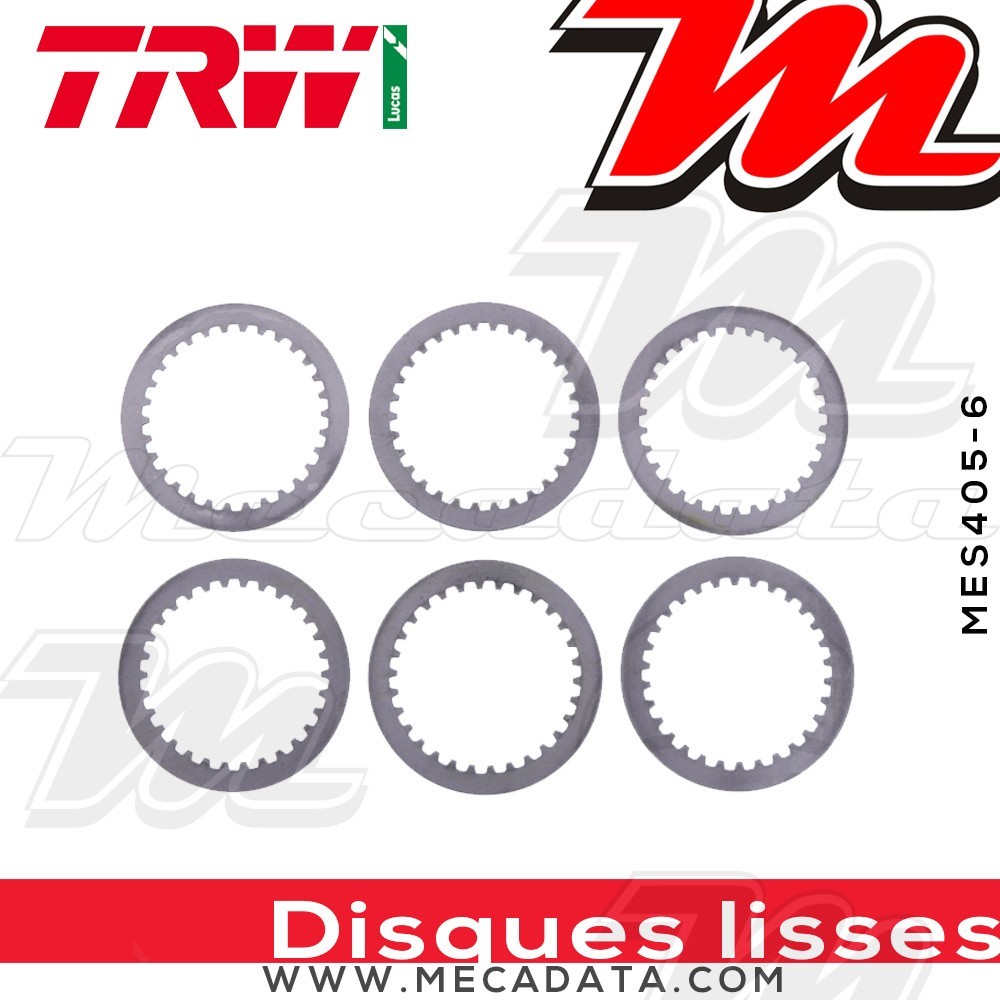 Disques d'embrayage lisses ~ Yamaha MT-07 700 2014-2015 ~ TRW Lucas MES 405-6