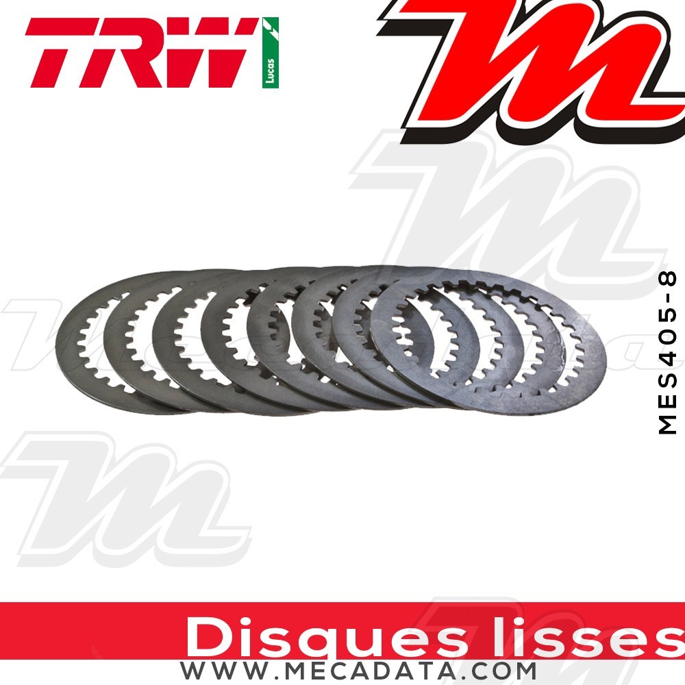Disques d'embrayage lisses ~ Yamaha XVS 1100 Drag Star VP05 1999-2007 ~ TRW Lucas MES 405-8