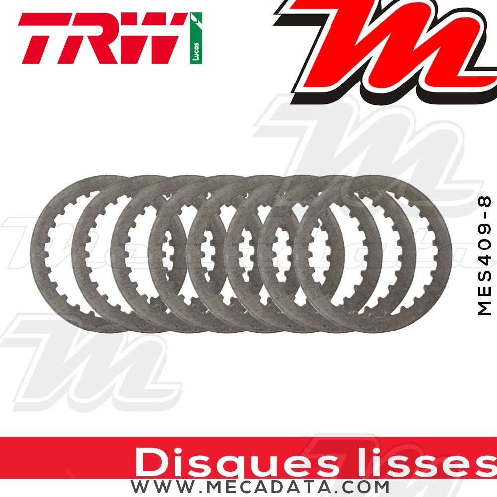 Disques d'embrayage lisses ~ Suzuki GSXR 600 AD 1999-2000 ~ TRW Lucas MES 409-8
