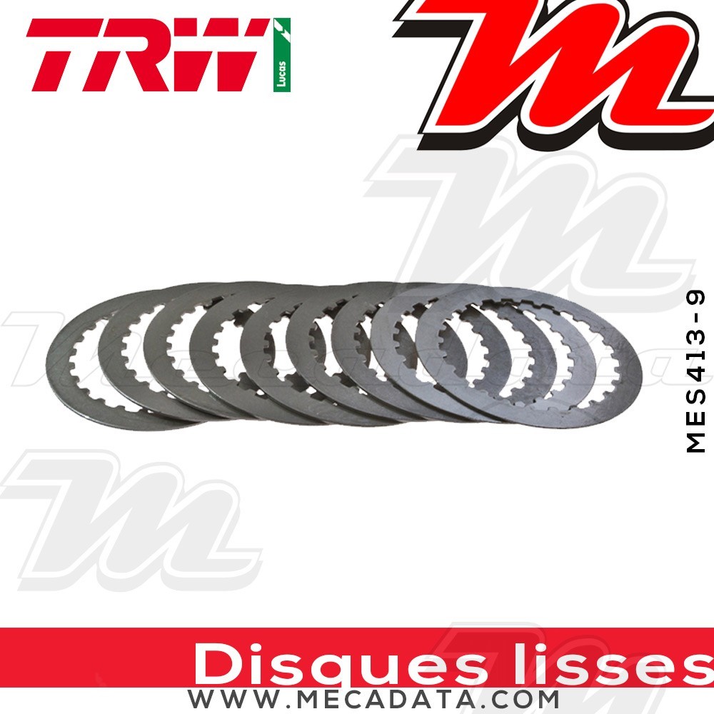 Disques d'embrayage lisses ~ Suzuki GSXR 750 W WVB3 2004-2005 ~ TRW Lucas MES 413-9