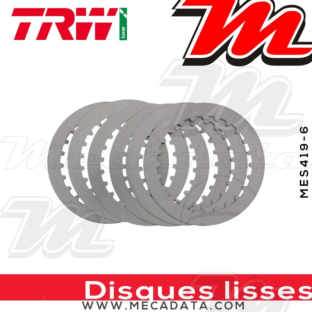Disques d'embrayage lisses ~ KTM SX 150 2009-2015 ~ TRW Lucas MES 419-6
