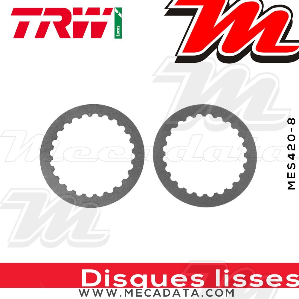 Disques d'embrayage lisses ~ Husaberg FE 501 1997-2005 ~ TRW Lucas MES 420-8