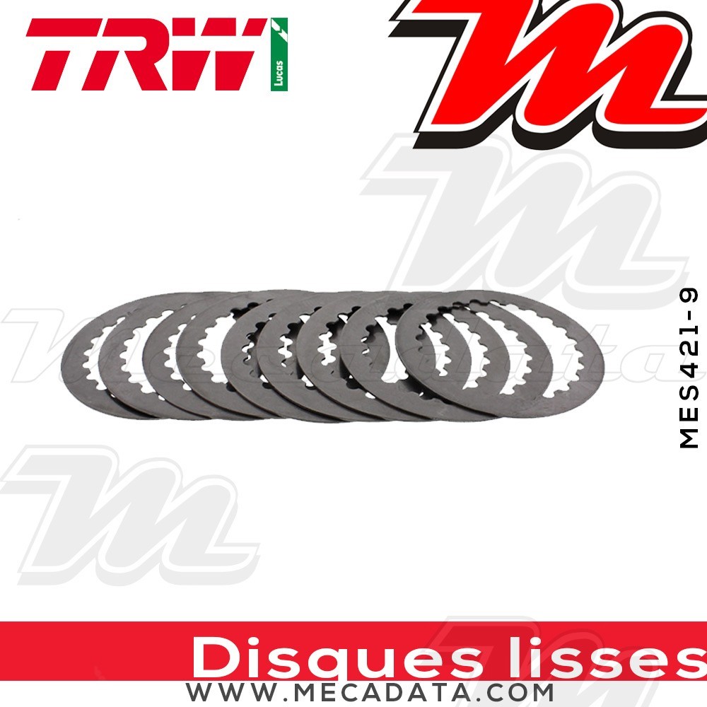 Disques d'embrayage lisses ~ KTM SX 250 2 T 2013-2017 ~ TRW Lucas MES 421-9