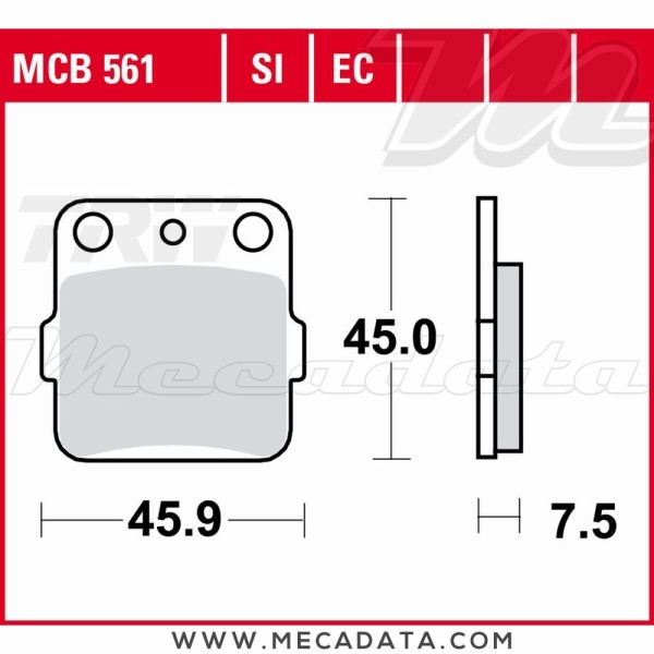 Plaquettes de frein  ~ TRW Lucas MCB 561 SI 