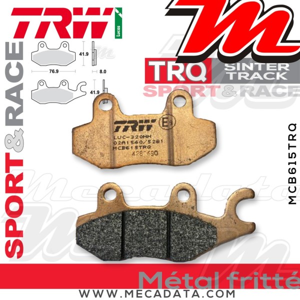 Plaquettes de frein ~ TRW Lucas MCB 615 TRQ