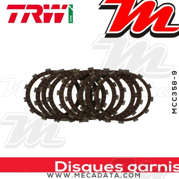 Disques d'embrayage garnis ~ TRW Lucas MCC 358-9