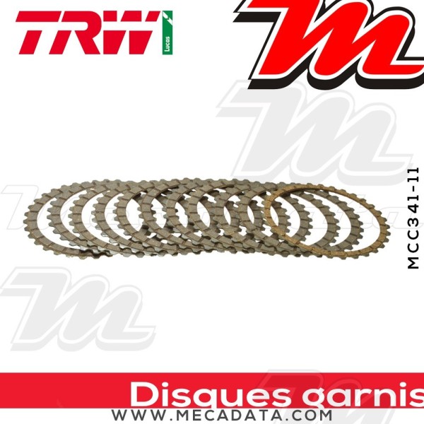 Disques d'embrayage garnis ~ TRW Lucas MCC 341-11