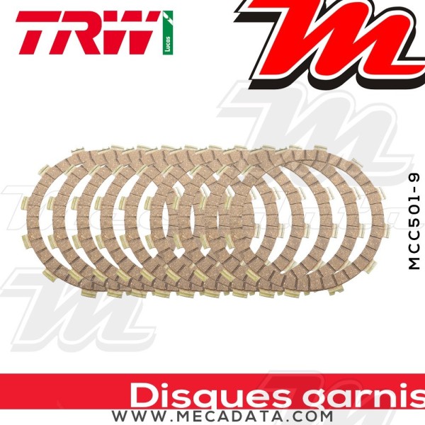 Disques d'embrayage garnis ~ TRW Lucas MCC 501-9