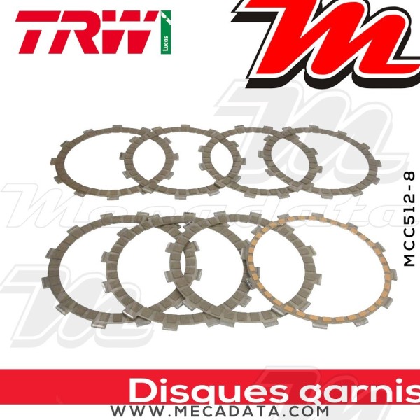 Disques d'embrayage garnis ~ TRW Lucas MCC 512-8