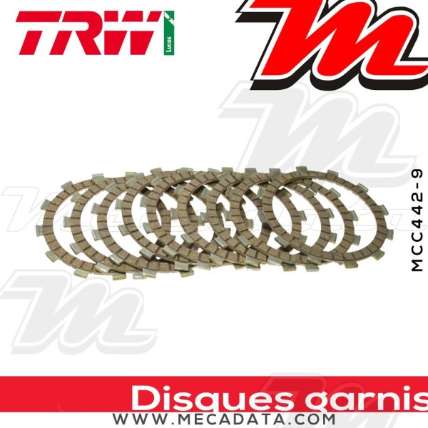 Disques d'embrayage garnis ~ TRW Lucas MCC 442-9