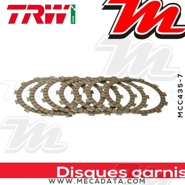 Disques d'embrayage garnis ~ TRW Lucas MCC 435-7