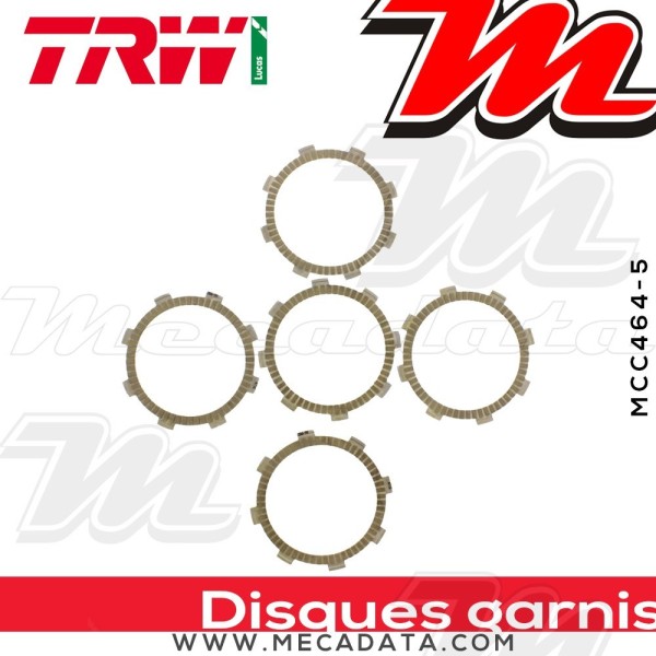 Disques d'embrayage garnis ~ TRW Lucas MCC 464-5