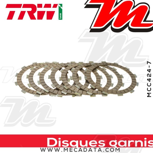 Disques d'embrayage garnis ~ TRW Lucas MCC 424-7
