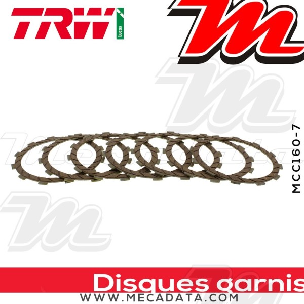 Disques d'embrayage garnis ~ TRW Lucas MCC 160-7