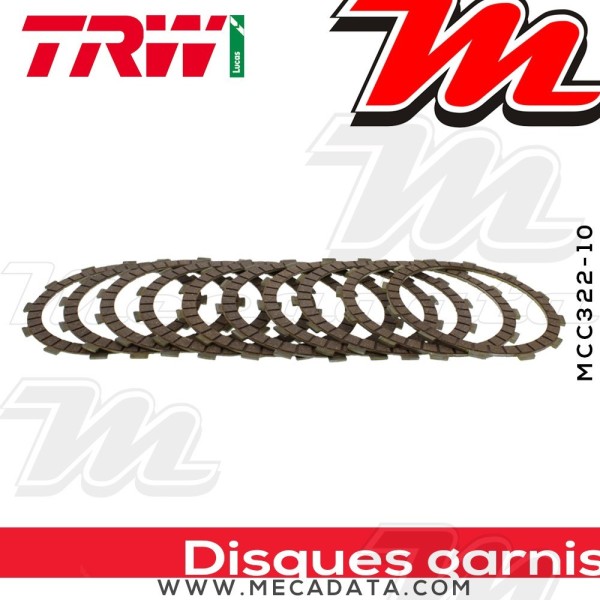 Disques d'embrayage garnis ~ TRW Lucas MCC 322-10