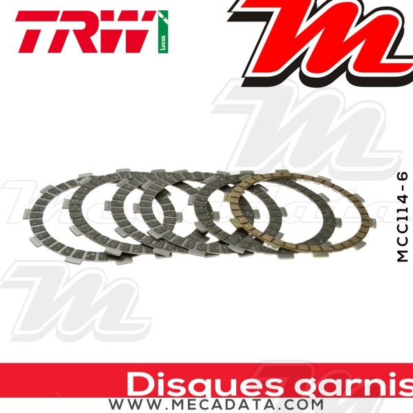 Disques d'embrayage garnis ~ TRW Lucas MCC 114-6