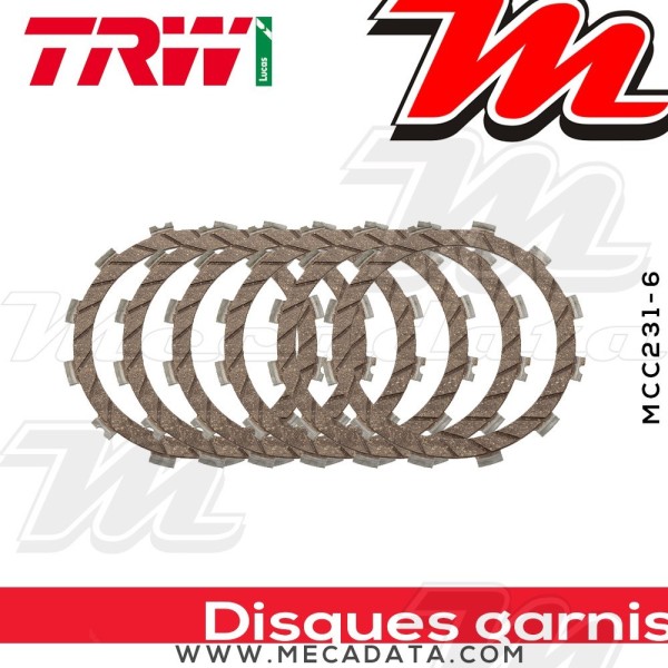Disques d'embrayage garnis ~ TRW Lucas MCC 231-6