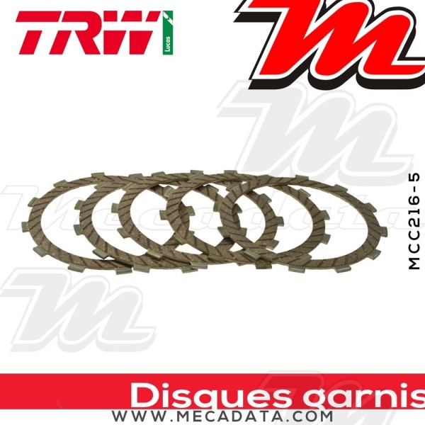 Disques d'embrayage garnis ~ TRW Lucas MCC 216-5