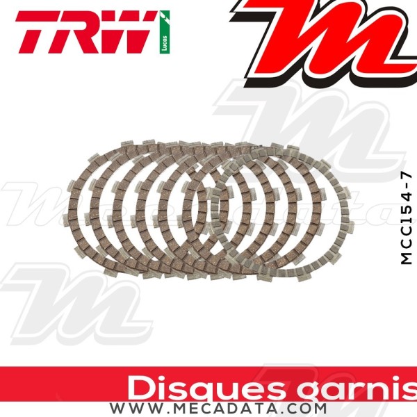 Disques d'embrayage garnis ~ TRW Lucas MCC 154-7