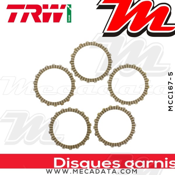 Disques d'embrayage garnis ~ TRW Lucas MCC 167-5