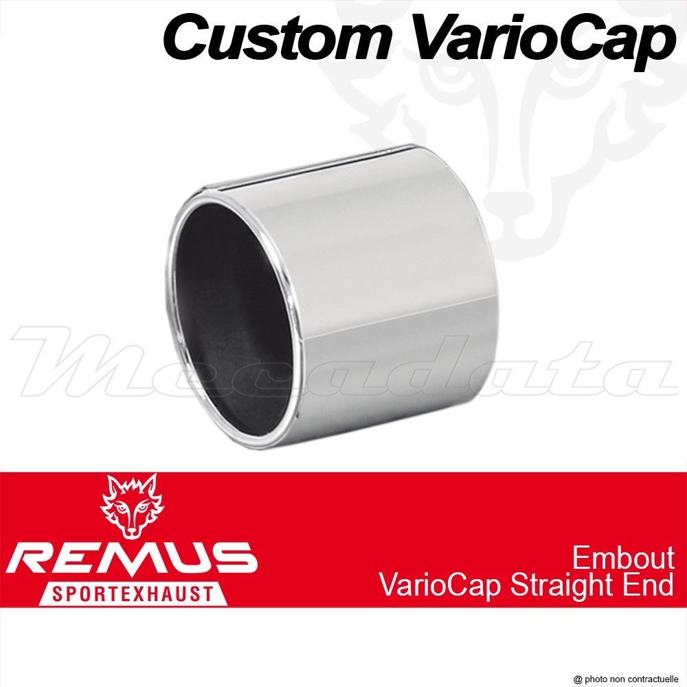 Embout Remus Custom VarioCap Straight End Inox