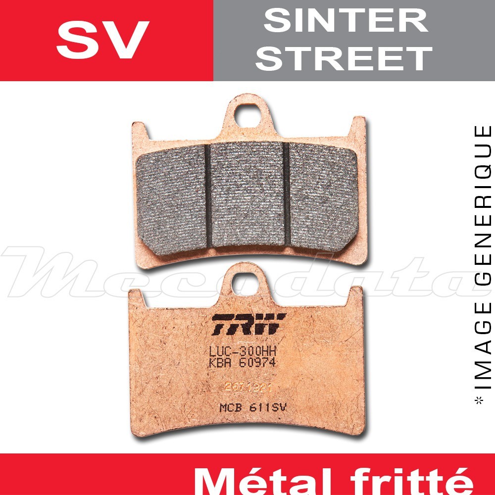 Plaquettes de frein TRW SV pour Honda CX 500 C PC01 80-81