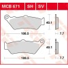 Plaquettes de frein TRW RSI pour Aprilia 650 Pegaso Trail VD 06-10