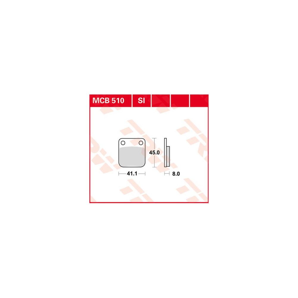 Plaquettes de frein TRW EC pour Peugeot 50 New Vivacity V1A 08-