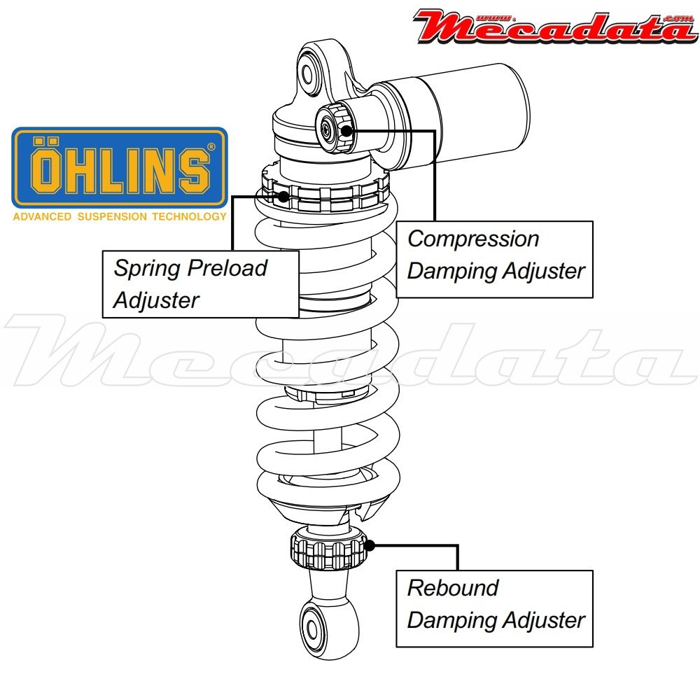 Amortisseur Ohlins APRILIA SMV 1200 DORSODURO (2011-2014) AP 105 (S46PR1C1)