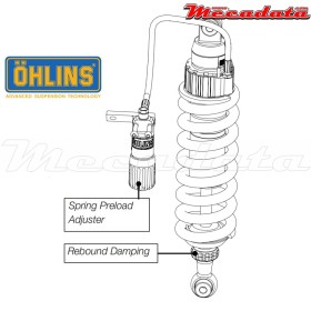 Amortisseur Ohlins BMW R 1200 GS ADVENTURE (2004-2013) BM 943 (S46DR1S) - Arrière
