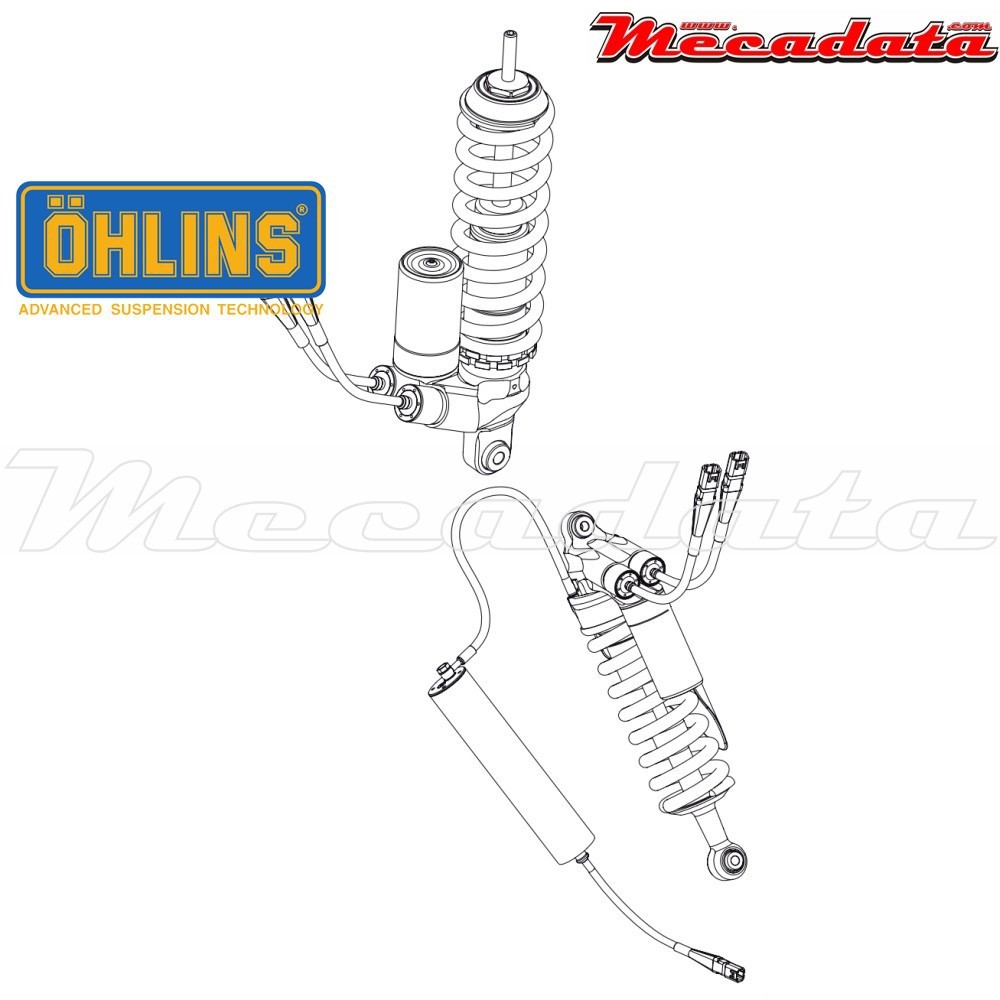 Amortisseur Ohlins BMW R 1200 GS ADVENTURE (2004-2013) BM 671 TTX 36 (Ec-kit)  - Arrière