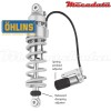 Amortisseur Ohlins BMW R 1150 GS ADVENTURE (2002-2005) BM 215 (S46DR1S) - Arrière