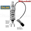 Amortisseur Ohlins BMW R 1100 R (1995-2000) BM 635 PFP (S46DR1LS) - Arrière