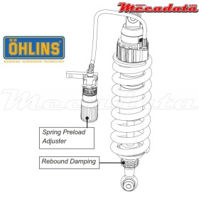 Amortisseur Ohlins BMW R 1200 GS (2004-2012) BM 436 (S46DR1S) - Arrière