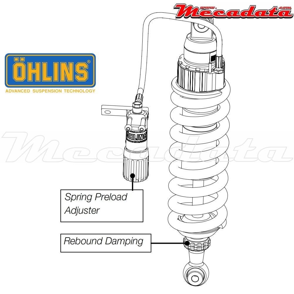 Amortisseur Ohlins BMW R 1200 GS (2004-2012) BM 508 (S46DR1S)  - Arrière