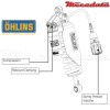 Amortisseur Ohlins BMW R 1200 GS (2004-2012) BM 676 TTX 39 (T39PR1C1S) - Arrière