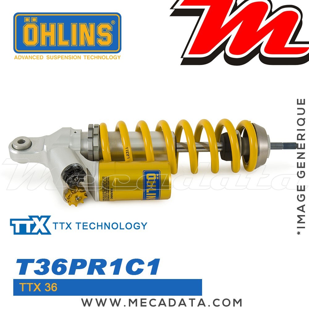 Amortisseur Ohlins BMW R 1200 GS (2004-2012) BM 677 TTX 36 (T36PR1C1) - Avant