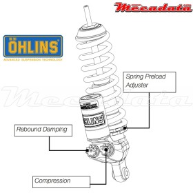 Amortisseur Ohlins BMW R 1200 GS (2004-2012) BM 677 TTX 36 (T36PR1C1) - Avant