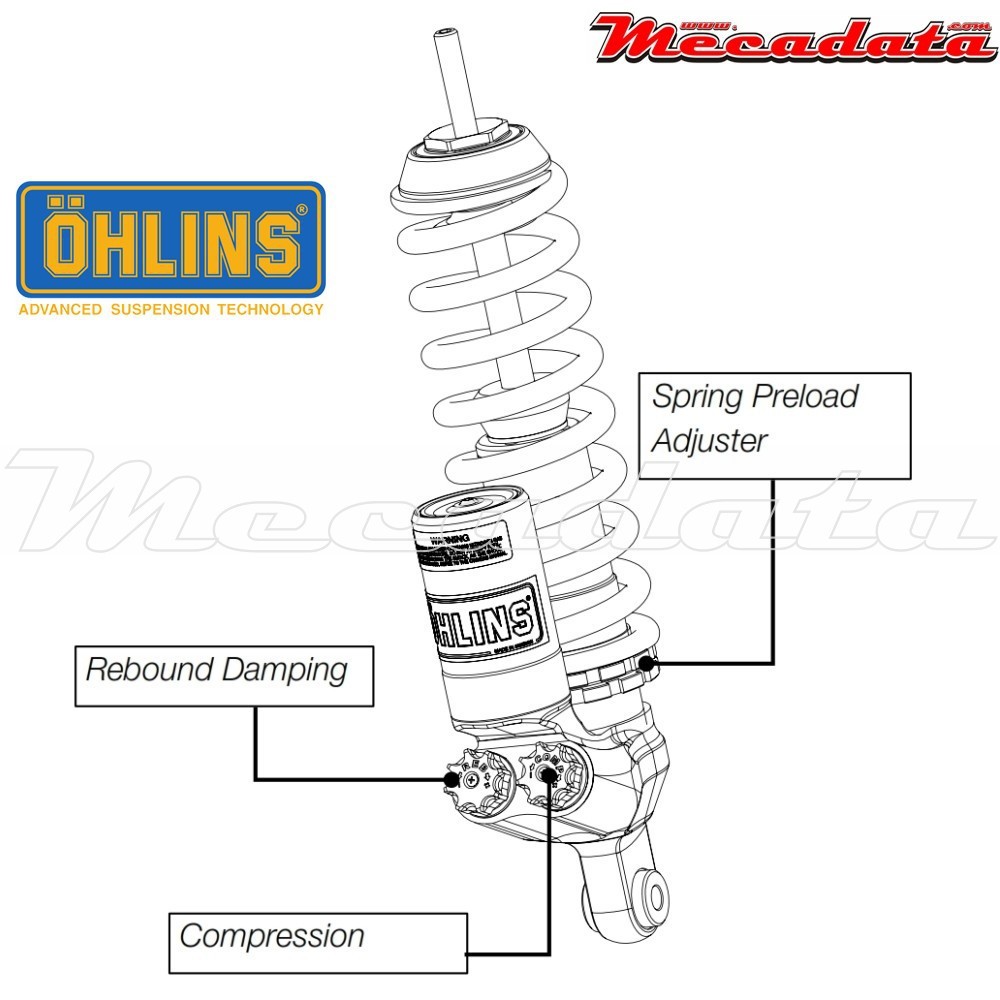 Amortisseur Ohlins BMW R 1200 GS (2004-2012) BM 677 TTX 36 (T36PR1C1)  - Avant