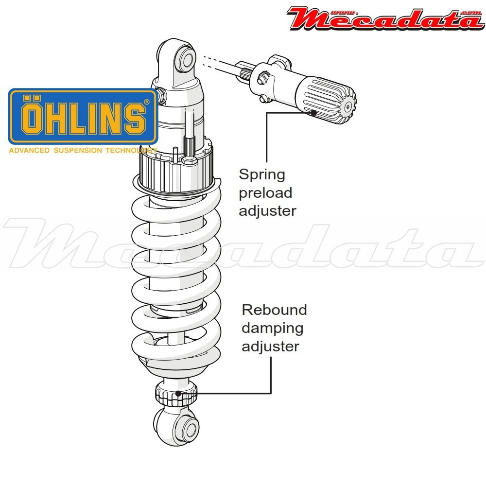 Amortisseur Ohlins BMW R 1200 RS (2015-2016) BM 511 (S46DR1S)  - Arrière