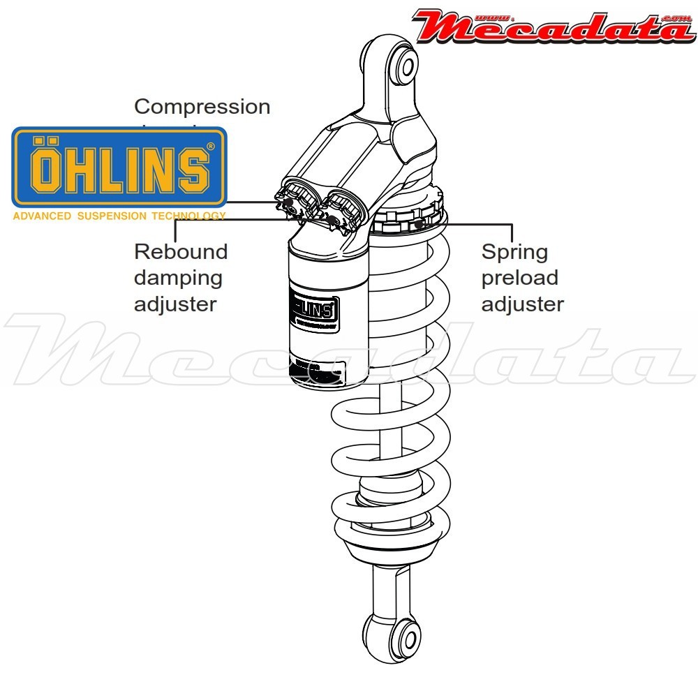 Amortisseur Ohlins BMW R 1200 GS ADVENTURE (2013-2015) BM 149 TTX 36 (T36PR1C1)  - Avant