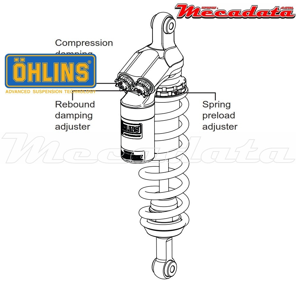 Amortisseur Ohlins BMW R 1200 GS (2013-2016) BM 147 TTX 36 (T36PR1C1)  - Avant
