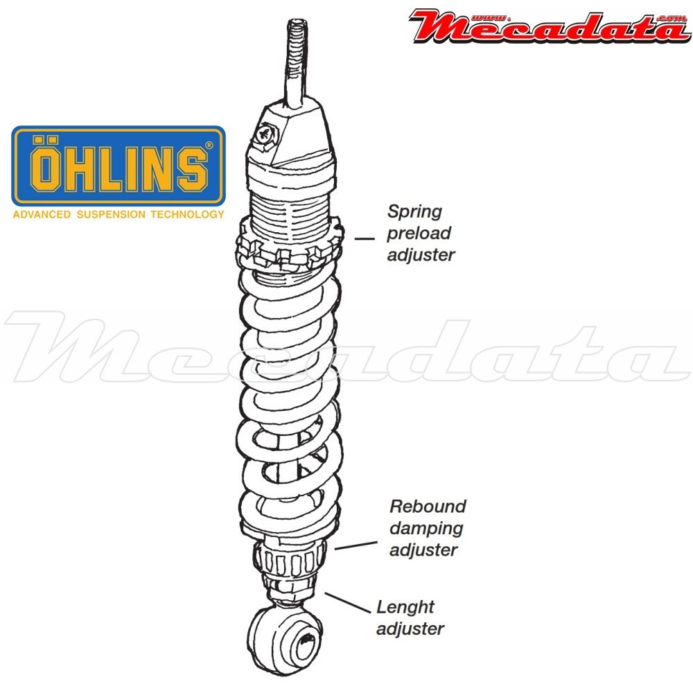 Amortisseur Ohlins BMW R 850 R (2003-2006) BM 050 (S36DR1L)  - Avant