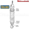 Amortisseur Ohlins BMW R 850 R (2003-2006) BM 050 (S36DR1L) - Avant