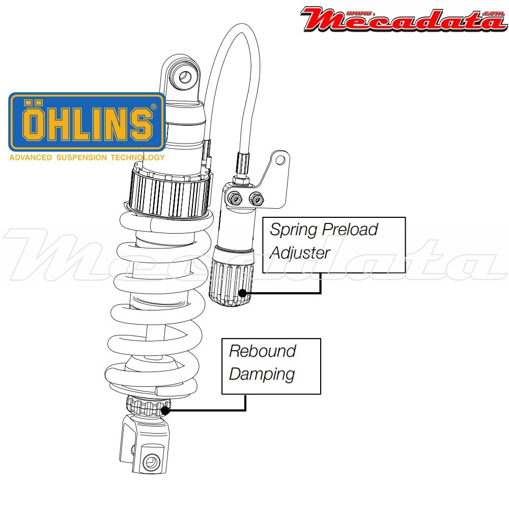 Amortisseur Ohlins BMW F 800 R (2008-2014) BM 909 PFP (S46DR1S)