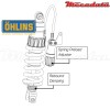 Amortisseur Ohlins BMW F 800 R (2008-2014) BM 909 PFP (S46DR1S)