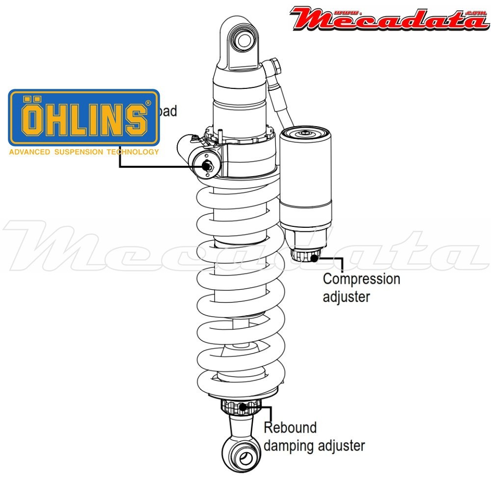 Amortisseur Ohlins BMW F 800 GS (2008-2016) BM 302 PFP (S46HR1C1B)