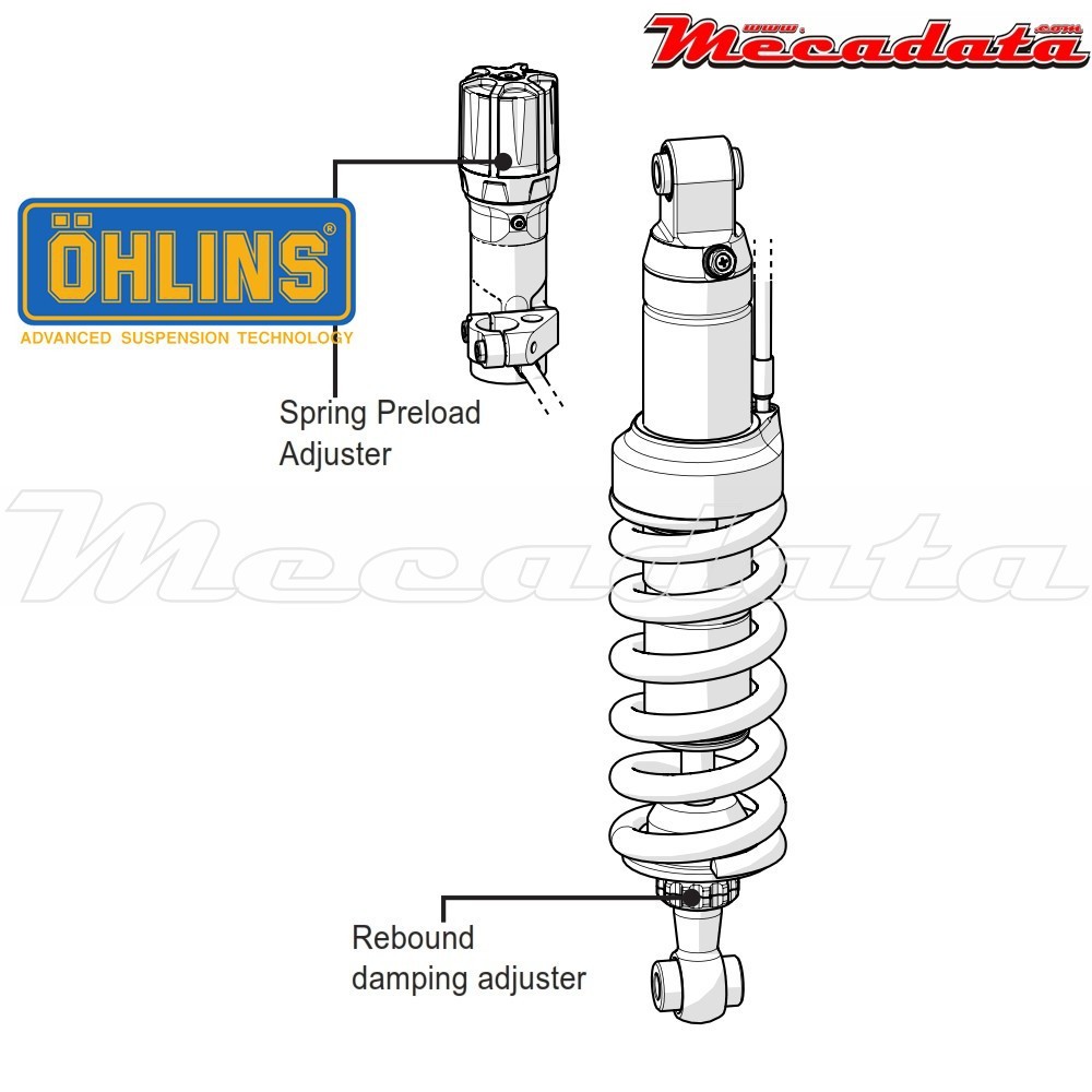 Amortisseur Ohlins BMW F 650 GS (2008-2012) BM 304 (S46DR1S)
