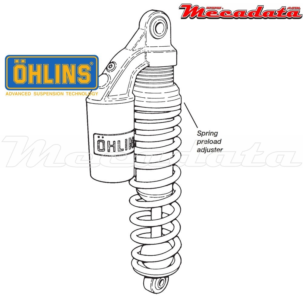 Amortisseur Ohlins BMW R100 RT (1977-1984) BM 141 (S36P)